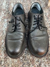 barbour mens Traditional leather shoes commando sole green/brown   Size 9