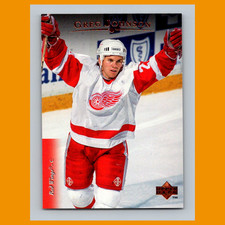 Greg Johnson #334 1995-96 Upper Deck Detroit Red Wings Hockey Card NHL