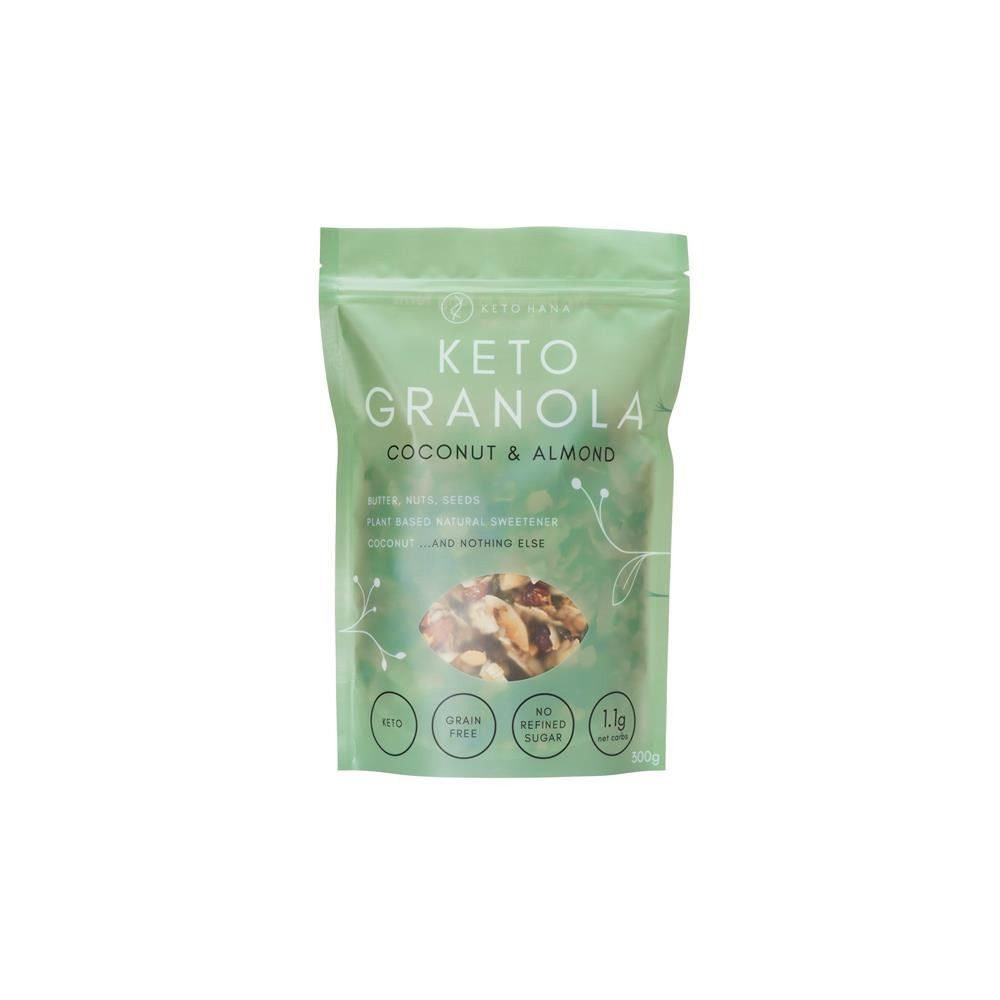 Keto Hana Coconut & Almond (Original Butter) Keto Granola 300g - Image 4
