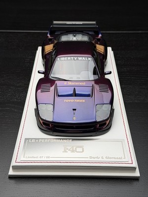 Ferrari F40 LBWK (Chameleon Purple) [Davis & Giovanni] 1:18 scale