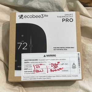 Ecobee 3 Lite Pro Smart Programmable Touchscreen Thermostat Wi-Fi New Sealed Box