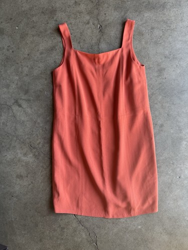 The Row Mini Square Neck A-Line Dress sz 4 Orange