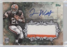 2014 Topps Inception Green 41/75 Terrance West #IAJP-TW Jumbo Patch Auto 0af