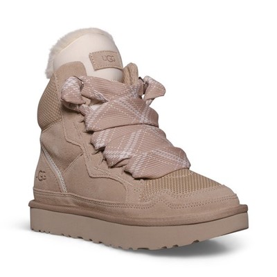 UGG HIGHMEL DRIFTWOOD SUEDE CANVAS HIGH TOP SPORT WOMEN'S SNEAKERS