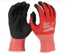 Milwaukee Red Nitrile Level 1 Cut Resistant Dipped Work Gloves (4-Pack)