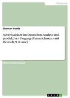 Gunnar Norda | AdverbialsäTze Im Deutschen. Analyse Und Produktiver Umgang...