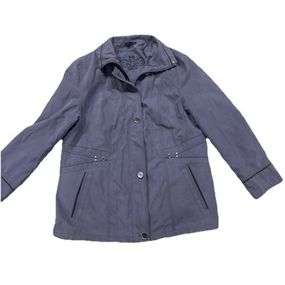 Barbara Lebek Women's Lightweight Size 18 UkUS 14 Blue Spring Jacket German made