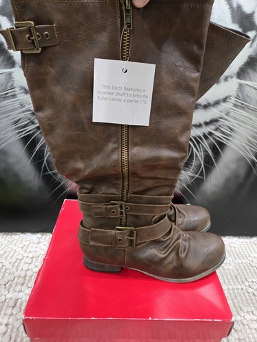 NUEVO EN CAJA BOTAS MUJER CARLOS SANTANA MARRÓN TALLA 10 Helena Tostado Coñac Medianas - Imagen 4 de 9