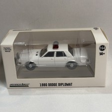 Greenlight Blank Utility With Tower Police Car 1980 Dodge Diplomat