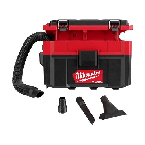 Milwaukee M18 Fuel Packout Vacuum 0910-20 Wet Dry Milwaukee 0970-20 M18 FUELβ’ PACKOUTβ’ 2.5 Gallon Wet/Dry Vacuum