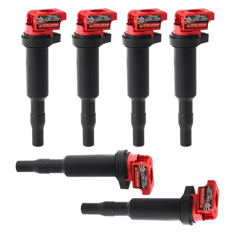 Paquete de 6 bobinas de encendido UF592 para BMW E90 E60 E46 E53 E70 E36 E85 0221504470 Foto 3 de 4
