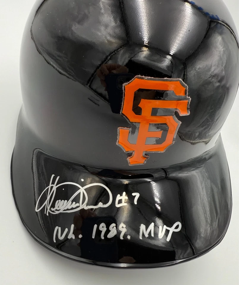 Auténtico casco de bateo firmado por Kevin Mitchell de los Gigantes de San Francisco 89 MVP - PSA Foto 2 de 4