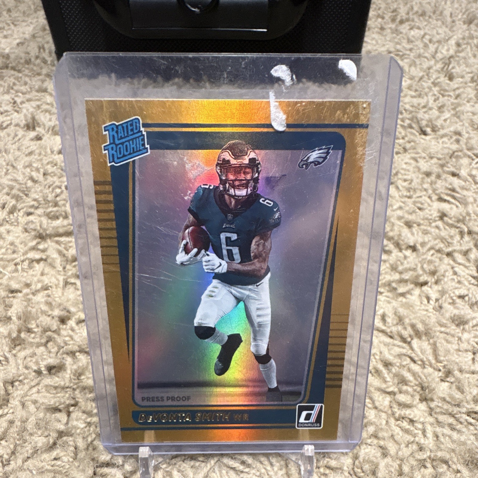2021 Panini Donruss DeVonta Smith Rated Rookie Press Proof Eagles #261