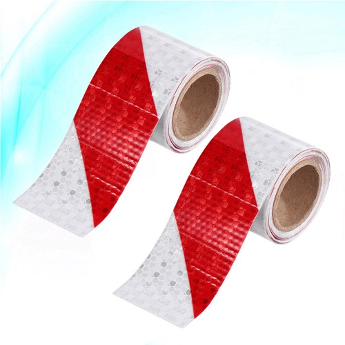 2 Rolls Reflective Warning Tape Trailer Reflector Safety Sticker
