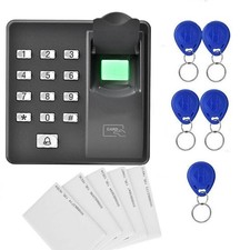 ZKTeco Fingerprint Lock Biometric Door Access Control RFID Card Reader w Keyfobs