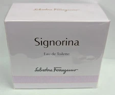SALVATORE FERRAGAMO SIGNORINA EAU DE TOILETTE SPRAY 3.4 FL OZ NEW IN BOX SEALED