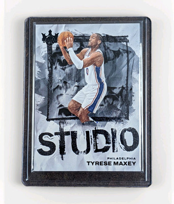 2025-26 Panini Court Kings Tyrese Maxey #1 Studio Bookend 8/8