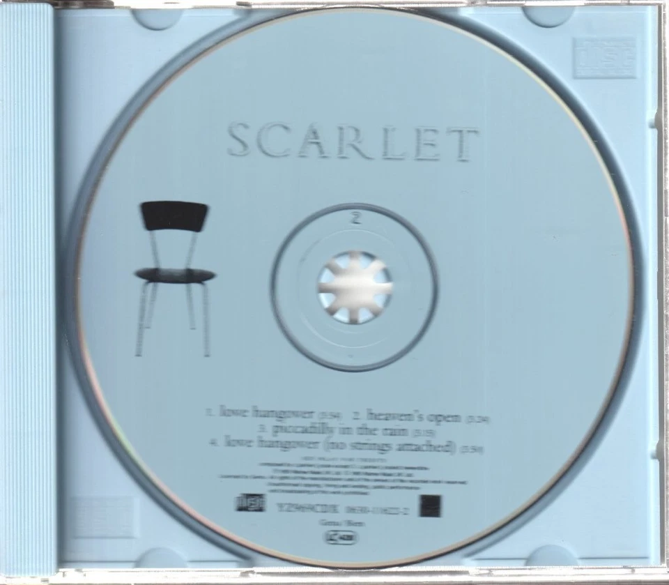 Scarlet Love Hangover CD Germany Wea 1995 single blue sleeve design YZ969CDX - Bild 3 von 3