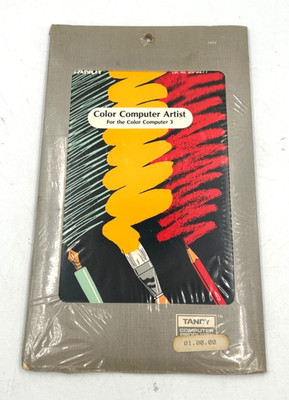 Vintage Tandy TRS-80 Color Computer Artist Video Game New Sealed Floppy Disk