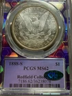 1888-S Proof Like Morgan Silver Dollar PCGS Certified MS62PL CAC Redfield