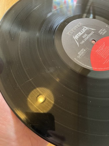 Metallica; Ride the Lightning; Elektra; OG, Black/Red lbl; Nice copy; Metal - Picture 10 of 12