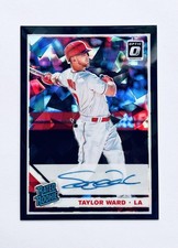 2019 Donruss Optic Taylor Ward Black Cracked Ice Rated Rookie Auto RC #/25