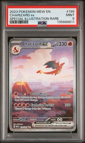 2023 POKEMON MEW EN-151 | SPECIAL ILLUSTRATION RARE CHARIZARD EX 199 PSA 9