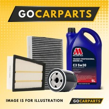 FOR PORSCHE PANAMERA 3.0 D 11-16 3 PIECE FILTER SERVICE KIT MILLER OIL