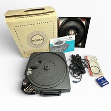 Kodak Carousel 600 Slide Projector Vintage Set Box/Tray/Manual/Remote Black