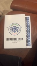 Epic Paintball Events Paintballing Tickets Voucher Booklet x12 Vouchers