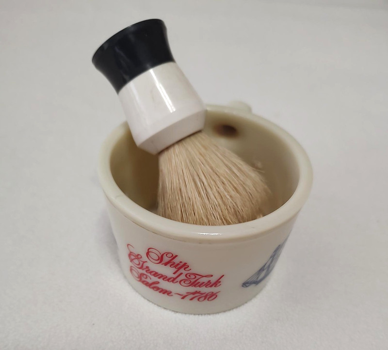 Old Spice Vintage Shaving Mug With Brush And Soap