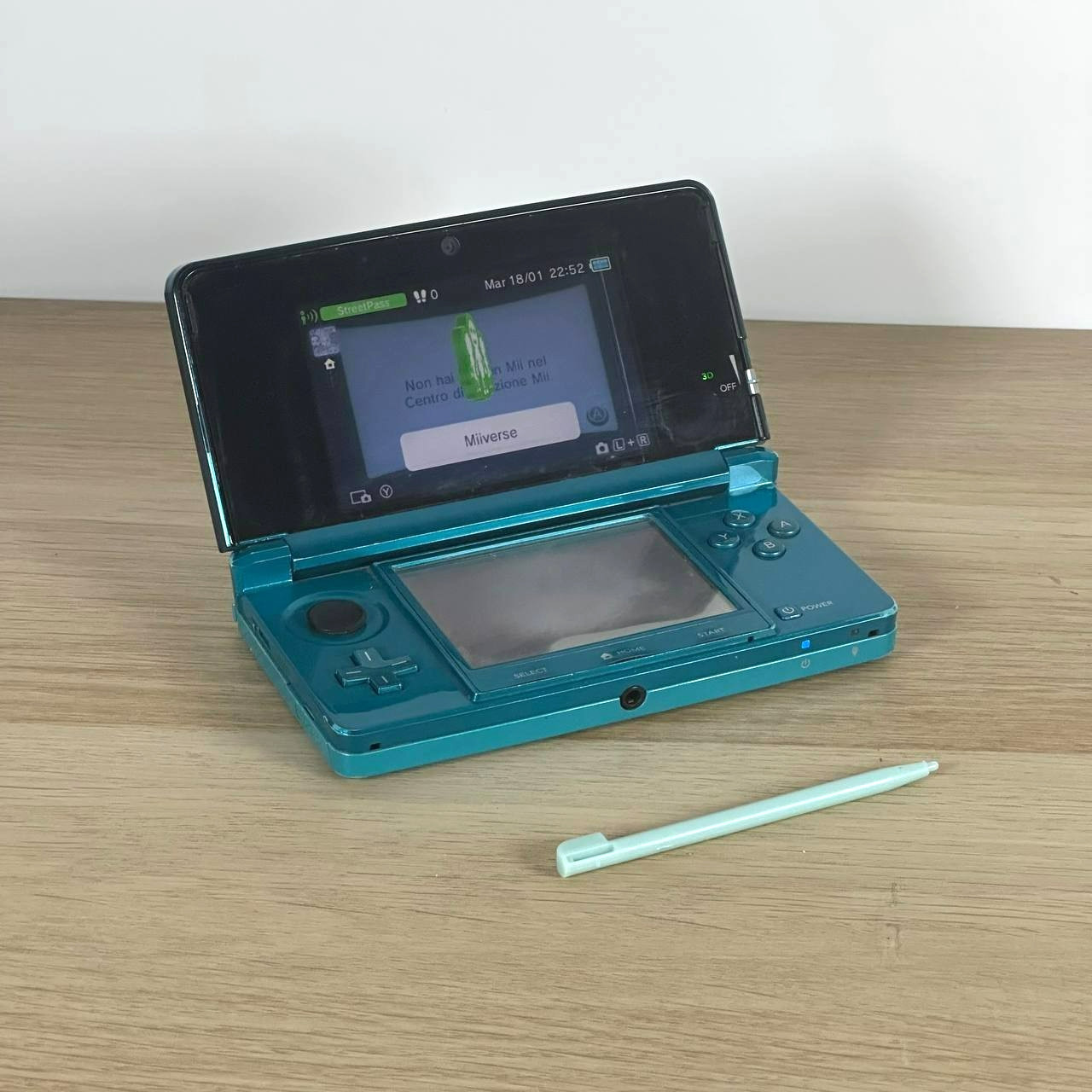 Nintendo 3DS Console - Turchese con Pennino - LEGGI DESCRIZIONE