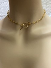 14k Gold Citrine Beaded Necklace 16 Inches, 7...