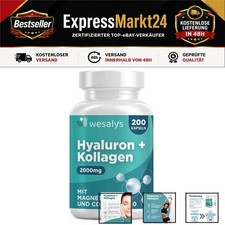 Hyaluron Kollagen Komplex 200 Kapseln - Anti-Aging mit Hyaluronsäure