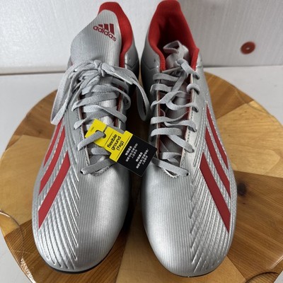 New Men s Size 13 Adidas X 19.1 FG F35315 Silver/Red Soccer Cleats Tote3