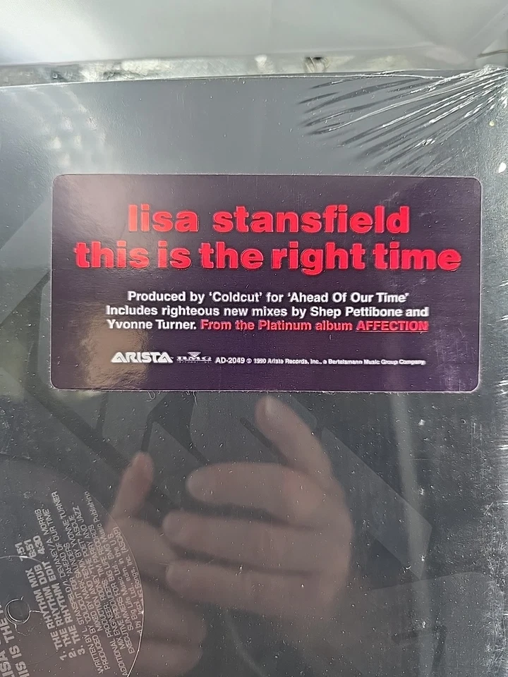 LISA STANSFIELD This Is The Right Time 12" Single Vinyl Record MINT SEALED Foto 2 de 4