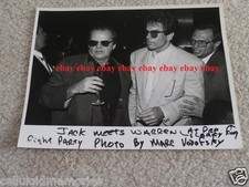 Original Jack Nicholson Warren Beatty & Larry King Pre-Fight Party Boxing