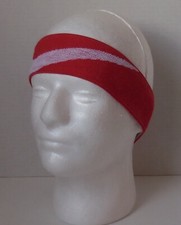 Nike Logo Knit Elastic Headband Adult Unisex University Red/White