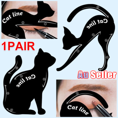 Printable Cat Eye Makeup Stencil | Saubhaya Makeup