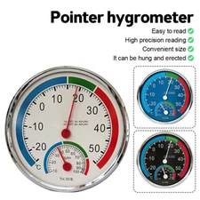 Household Meter Gauge Temperature Monitor Analog Thermometer Humidity Hygrometer