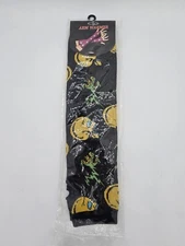 DG-Arm Warmers Yellow Skull Design on Black, 90% polyester 10% Spandex One Size