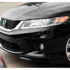 FIT 2013-2015 HONDA ACCORD COUPE HFP STYLE PAINTED BLK FRONT BUMPER SPOILER LIP