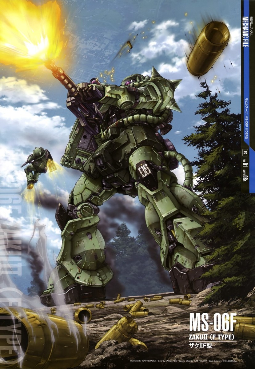 Mobile Suit Gundam 0079 Zaku II F Type Anime Premium POSTER MADE