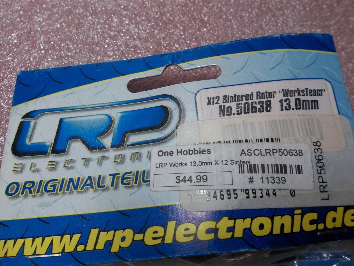 LRP X12 50638 Vector Sintered rotor modified Stock Spec 13mm works