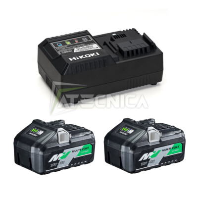 Satz Hikoki Multivolt A Mit Ladegeräte Schnell UC18YSL3 Und 2 Batterie BSL36A18