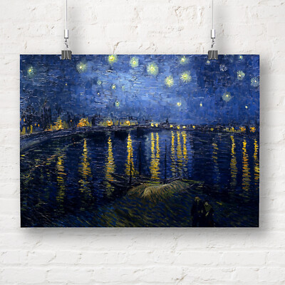 Vincent van Gogh: Sternennacht über der Rhone. Fine Art Print/Poster