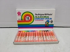 Sakura Cray-Pas Oil Pastels Spectrum Set of 16 Colors Standard Japan XEP-16