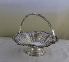 Sterling Silver Chased Basket, After Mappin & Webb