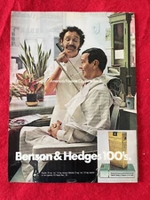 Benson & Hedges Cigarettes 1971 Print Ad Barber