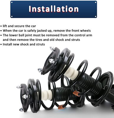 Set of 4 Complete Shock Struts With Spring for 1993-2002